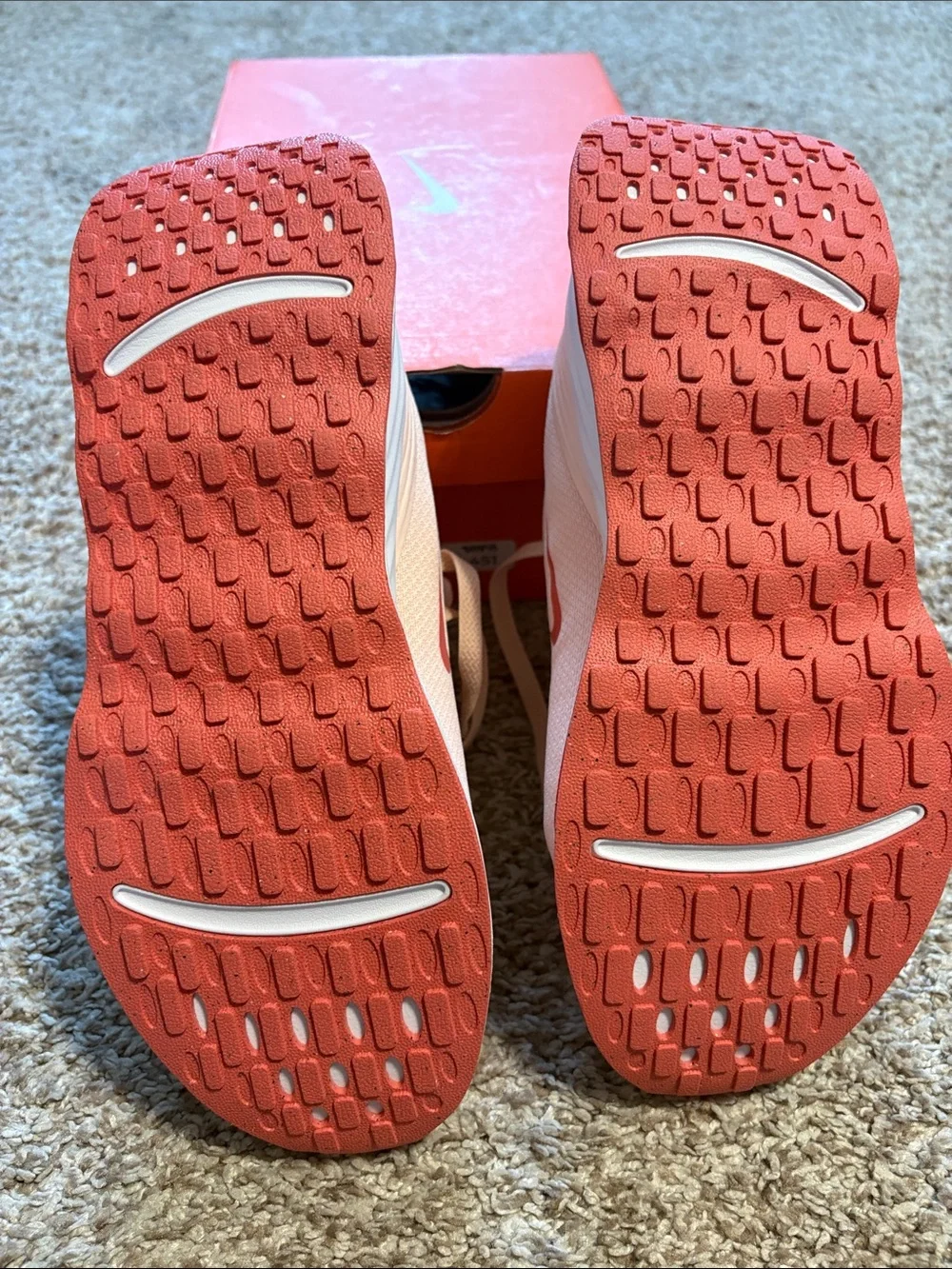 Nike Pink Coral and White Women’s Sneakers